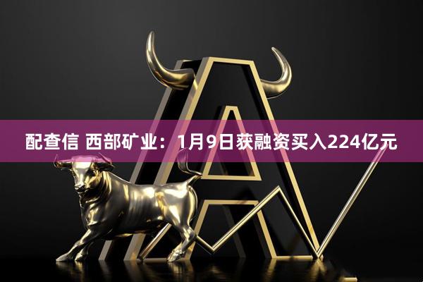 配查信 西部矿业：1月9日获融资买入224亿元