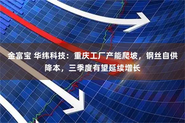金富宝 华纬科技：重庆工厂产能爬坡，钢丝自供降本，三季度有望延续增长